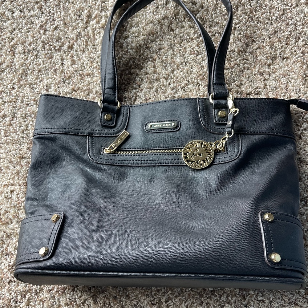 Anne Klein Black Tote Bag